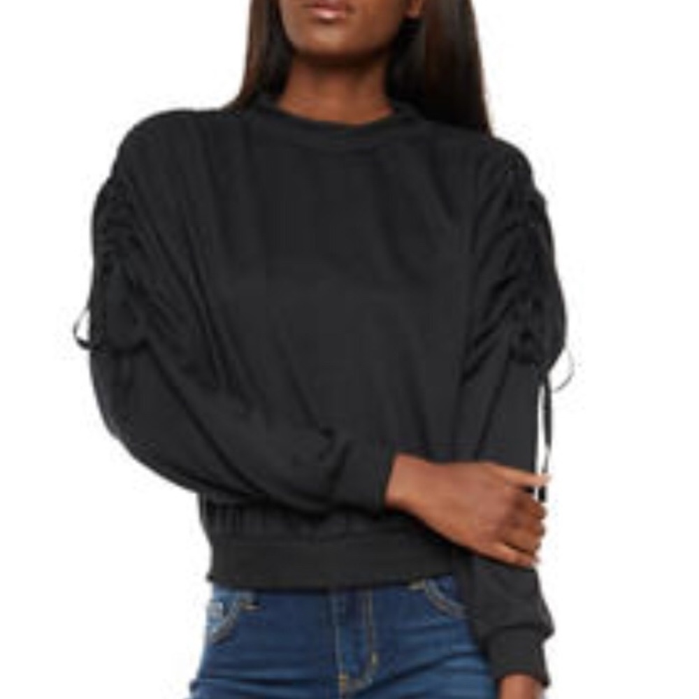 Ruched long sleeve top